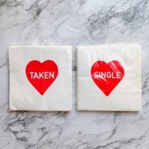 Valentine's Day Beverage Napkins 2 pk
